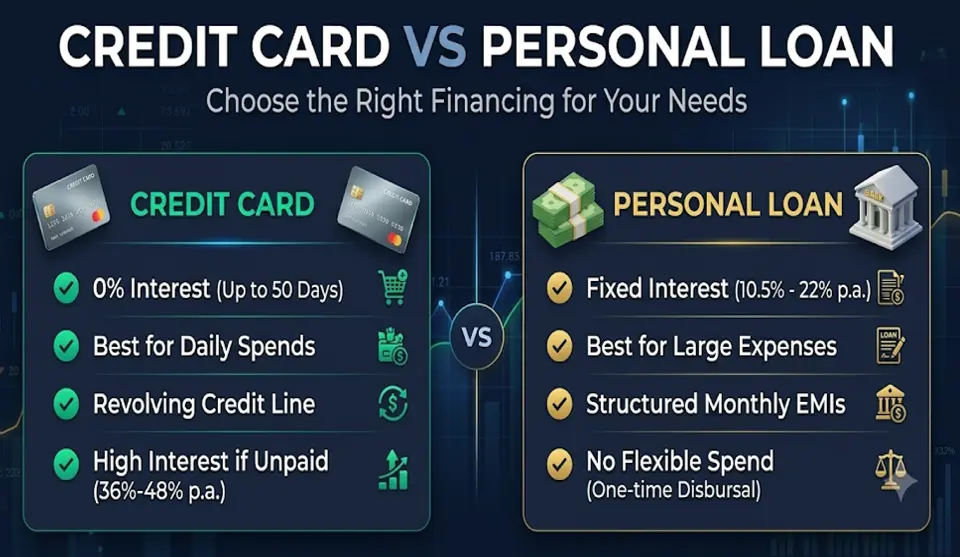 Credit Card vs Personal Loan: What You Should Choose?