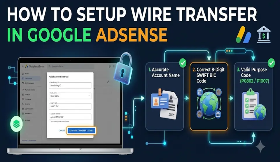 Which bank is best to receive Adsense payments in India?