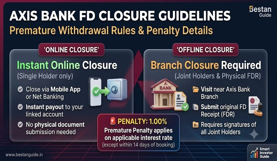 How to Close FD in Axis Bank?
